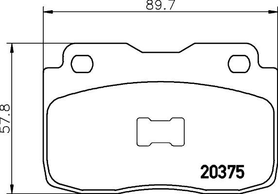 Pagid T0310 - Kit pastiglie freno, Freno a disco autozon.pro