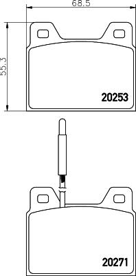 Pagid T0263 - Kit pastiglie freno, Freno a disco autozon.pro