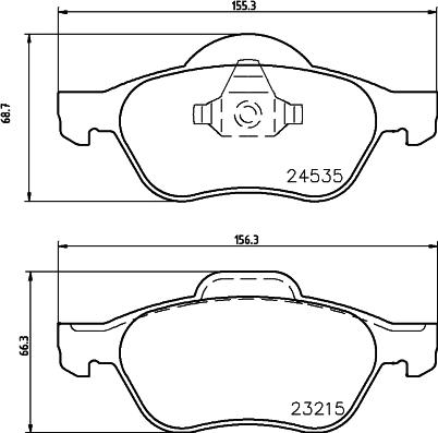 Pagid T1693 - Kit pastiglie freno, Freno a disco autozon.pro