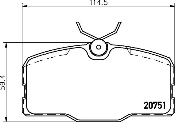 Pagid T1053 - Kit pastiglie freno, Freno a disco autozon.pro