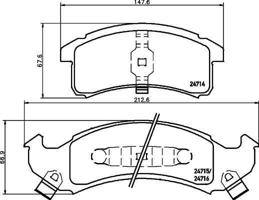 Pagid T1811 - Kit pastiglie freno, Freno a disco autozon.pro