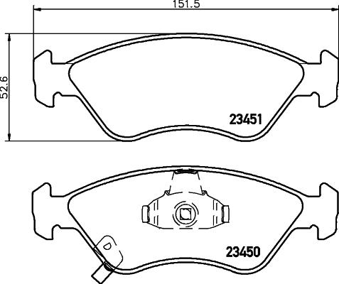 Pagid T1301 - Kit pastiglie freno, Freno a disco autozon.pro