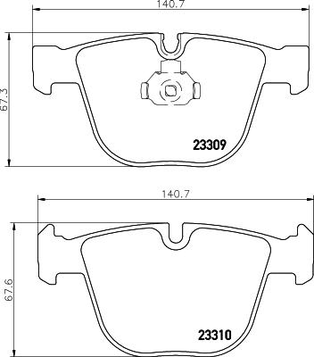 Pagid T1293 - Kit pastiglie freno, Freno a disco autozon.pro