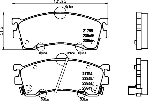 Pagid T1268 - Kit pastiglie freno, Freno a disco autozon.pro