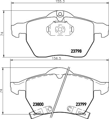 Pagid T1203 - Kit pastiglie freno, Freno a disco autozon.pro