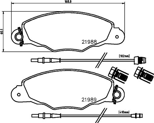 Pagid T1288 - Kit pastiglie freno, Freno a disco autozon.pro