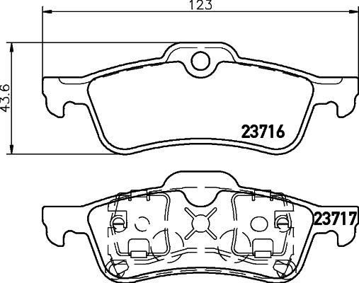 Pagid T1221 - Kit pastiglie freno, Freno a disco autozon.pro