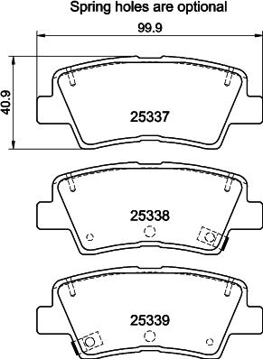 Pagid T3194 - Kit pastiglie freno, Freno a disco autozon.pro