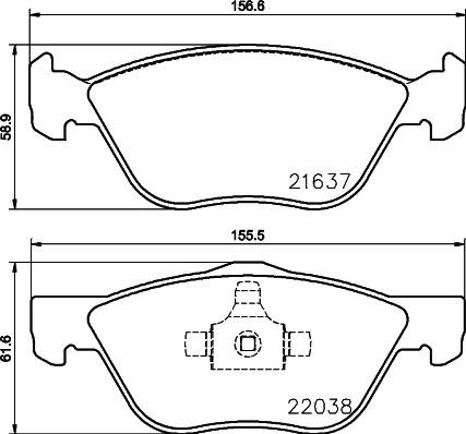 Pagid T2474 - Kit pastiglie freno, Freno a disco autozon.pro