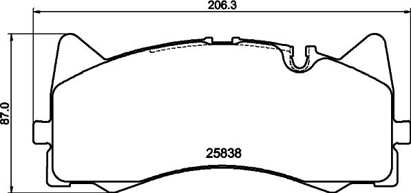 HELLA PAGID 355037671 - Kit pastiglie freno, Freno a disco autozon.pro