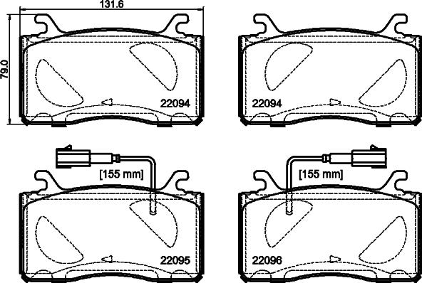 Pagid T2658 - Kit pastiglie freno, Freno a disco autozon.pro