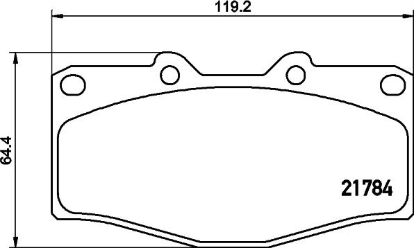 Pagid T2144 - Kit pastiglie freno, Freno a disco autozon.pro