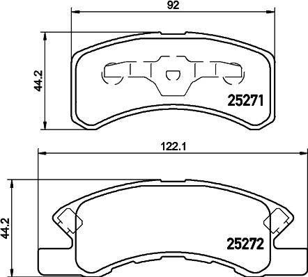 Pagid T2136 - Kit pastiglie freno, Freno a disco autozon.pro