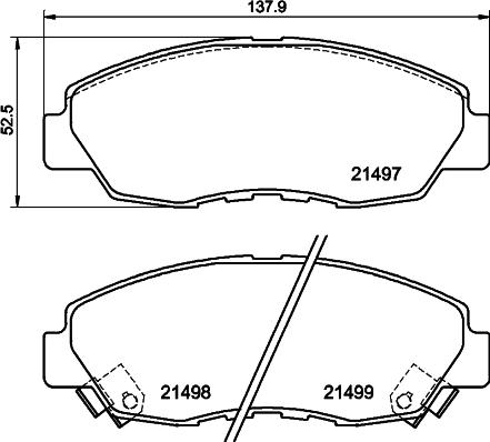 Pagid T2844 - Kit pastiglie freno, Freno a disco autozon.pro