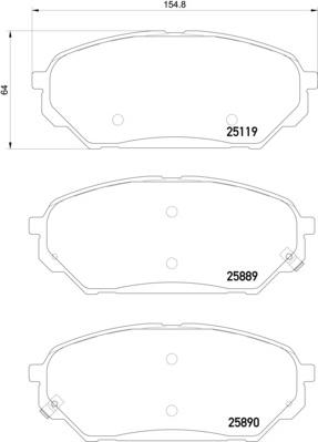 Pagid T2306 - Kit pastiglie freno, Freno a disco autozon.pro