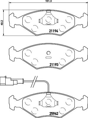 Pagid T2339 - Kit pastiglie freno, Freno a disco autozon.pro