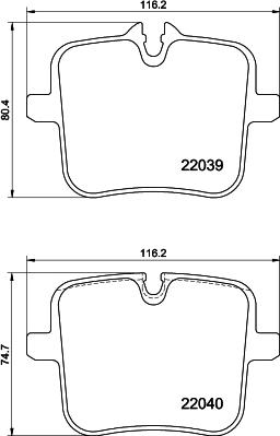 Pagid T2735 - Kit pastiglie freno, Freno a disco autozon.pro