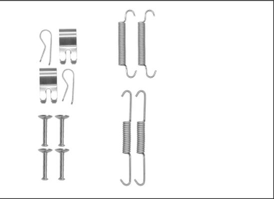 Pagid X0279 - Kit accessori, Ganasce freno stazionamento autozon.pro