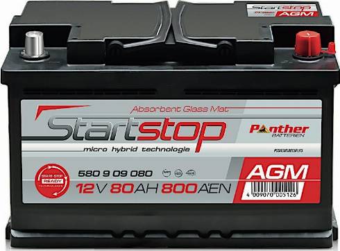 PANTHER SB.580909080 - Batteria avviamento autozon.pro