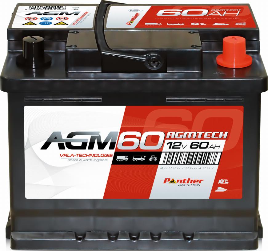 PANTHER SB.AGM60n - Batteria avviamento autozon.pro