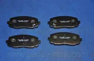 Parts-Mall PKB-023-S - Kit pastiglie freno, Freno a disco autozon.pro