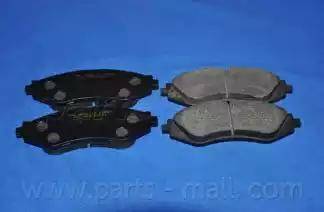 Parts-Mall PKC-003-S - Kit pastiglie freno, Freno a disco autozon.pro