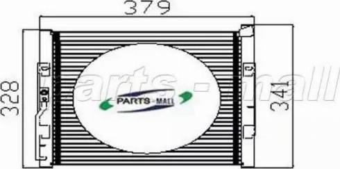 Parts-Mall PXNC2-011 - Condensatore, Climatizzatore autozon.pro