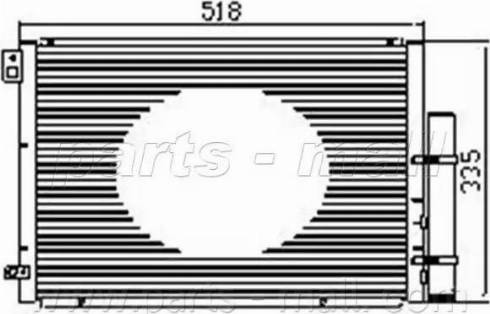 Parts-Mall PXNCF-020 - Condensatore, Climatizzatore autozon.pro