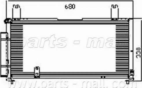 Parts-Mall PXNCM-004 - Condensatore, Climatizzatore autozon.pro