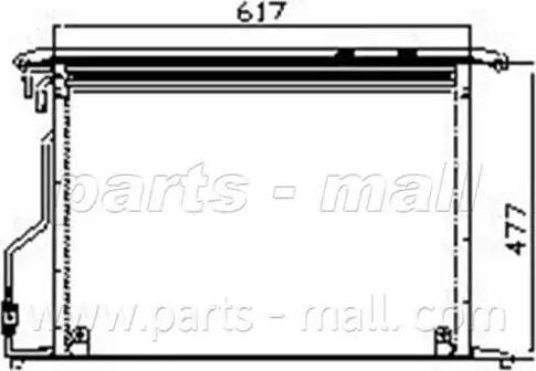 Parts-Mall PXNCR-016 - Condensatore, Climatizzatore autozon.pro