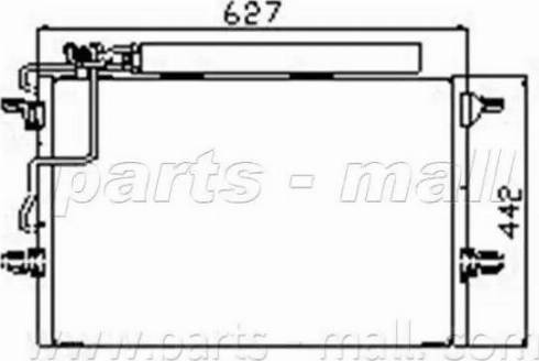 Parts-Mall PXNCR-012 - Condensatore, Climatizzatore autozon.pro