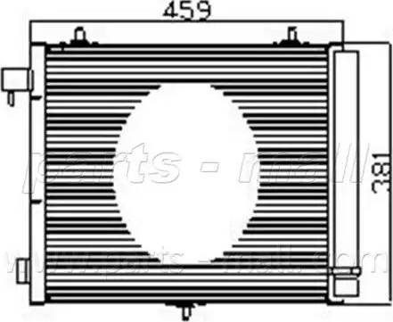 Parts-Mall PXNCX-050L - Condensatore, Climatizzatore autozon.pro