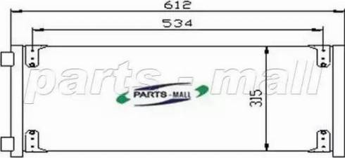 Parts-Mall PXNCX-035G - Condensatore, Climatizzatore autozon.pro