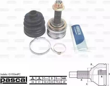 Pascal G10344PC - Kit giunti, Semiasse autozon.pro