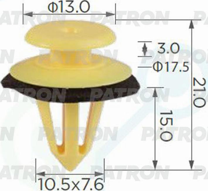 Patron P370248A - Clip, Fregio / Modanatura protettiva autozon.pro