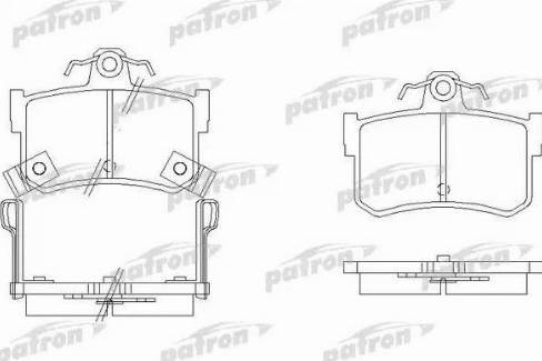 Patron PBP917 - Kit pastiglie freno, Freno a disco autozon.pro