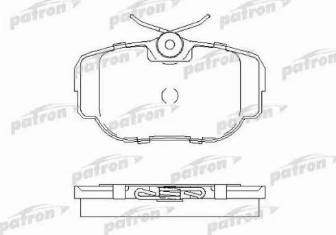 Patron PBP981 - Kit pastiglie freno, Freno a disco autozon.pro