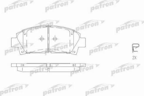 Patron PBP928 - Kit pastiglie freno, Freno a disco autozon.pro