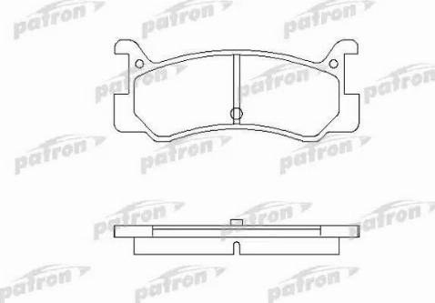 Patron PBP482 - Kit pastiglie freno, Freno a disco autozon.pro