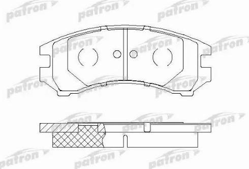 Patron PBP550 - Kit pastiglie freno, Freno a disco autozon.pro