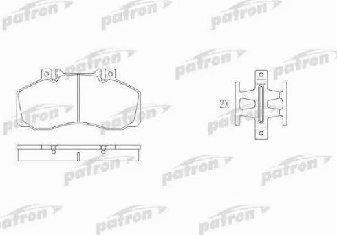 Patron PBP501 - Kit pastiglie freno, Freno a disco autozon.pro