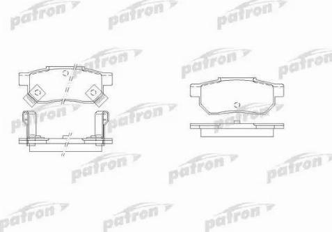 Patron PBP621 - Kit pastiglie freno, Freno a disco autozon.pro