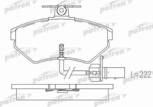 Patron PBP1451 - Kit pastiglie freno, Freno a disco autozon.pro