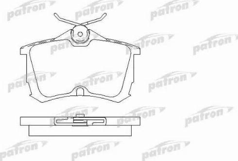 Patron PBP1506 - Kit pastiglie freno, Freno a disco autozon.pro