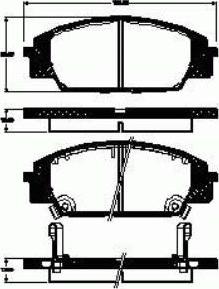 BOSCH 0 986 AB2 111 - Kit pastiglie freno, Freno a disco autozon.pro