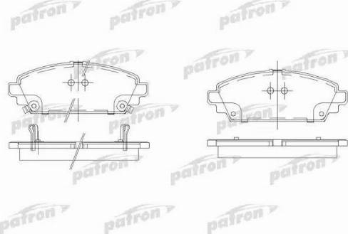 Patron PBP1601 - Kit pastiglie freno, Freno a disco autozon.pro