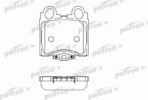 Patron PBP1610 - Kit pastiglie freno, Freno a disco autozon.pro