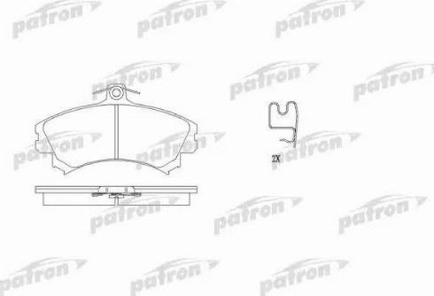 Patron PBP1093 - Kit pastiglie freno, Freno a disco autozon.pro