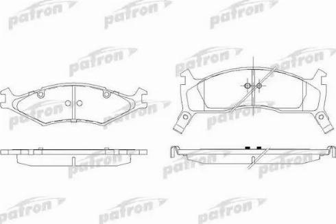 Patron PBP1034 - Kit pastiglie freno, Freno a disco autozon.pro