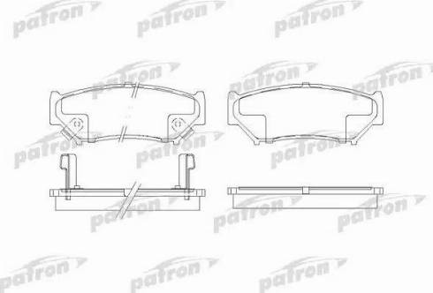 Patron PBP1020 - Kit pastiglie freno, Freno a disco autozon.pro